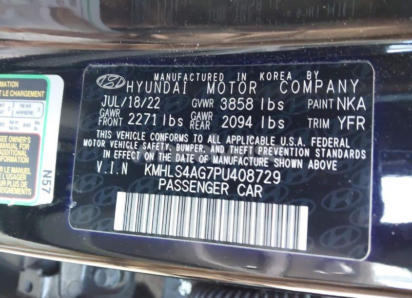 Photo 9 of 2023 Hyundai Elantra SEL (VIN KMHLS4AG7PU408729)