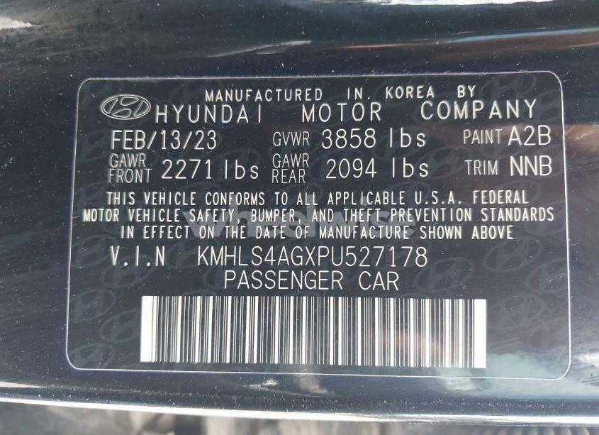Photo 9 of 2023 Hyundai Elantra SEL (VIN KMHLS4AGXPU527178)