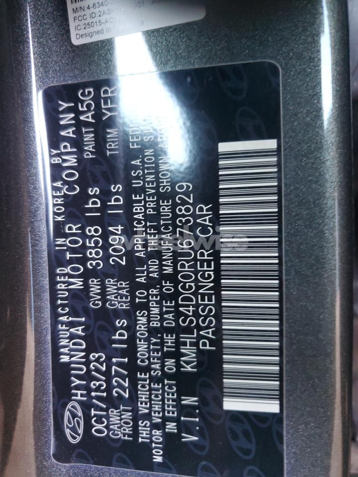 Photo 12 of 2024 HYUNDAI ELANTRA SEL (VIN KMHLS4DG0RU673829)