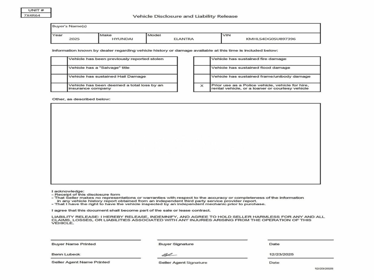 Photo 12 of 2025 HYUNDAI ELANTRA SEL (VIN KMHLS4DG0SU897396)