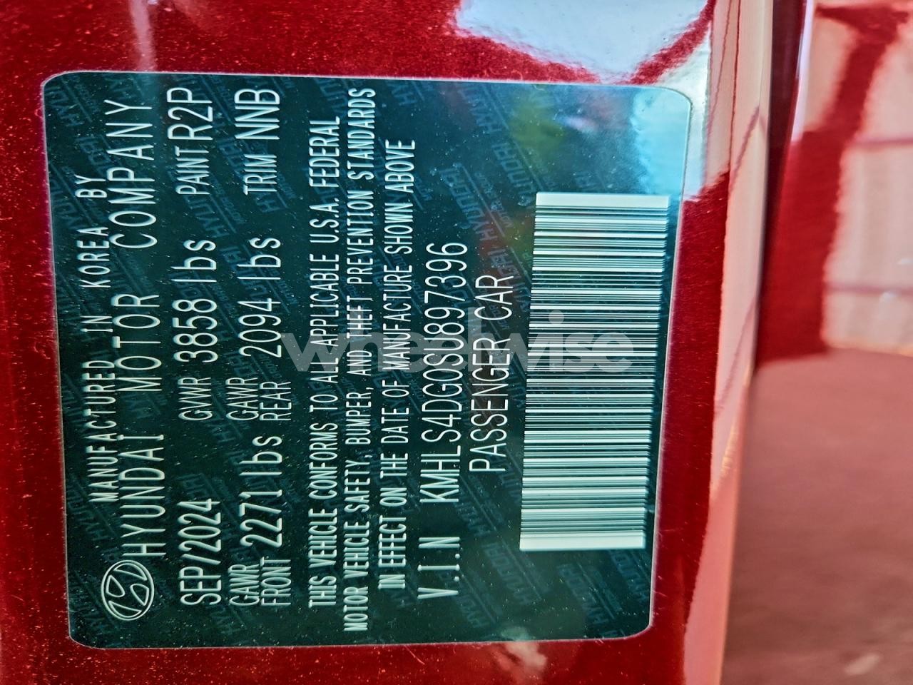 Photo 13 of 2025 HYUNDAI ELANTRA SEL (VIN KMHLS4DG0SU897396)