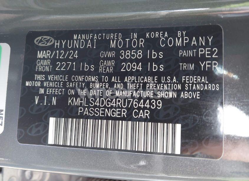 Photo 9 of 2024 Hyundai Elantra SEL (VIN KMHLS4DG4RU764439)