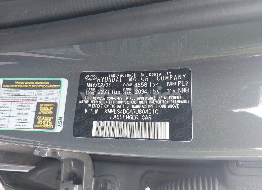 Photo 9 of 2024 Hyundai Elantra SEL (VIN KMHLS4DG4RU804910)