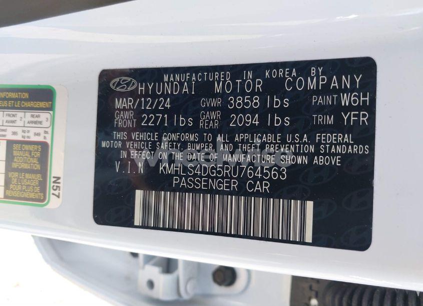 Photo 9 of 2024 Hyundai Elantra SEL (VIN KMHLS4DG5RU764563)