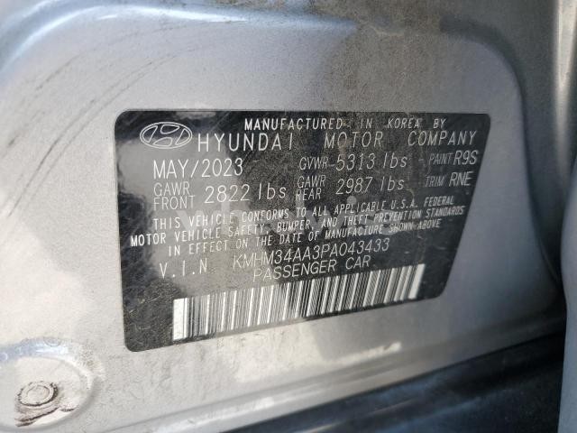 2023 HYUNDAI IONIQ 6 SEL N/A (VIN KMHM34AA3PA043433) main photo