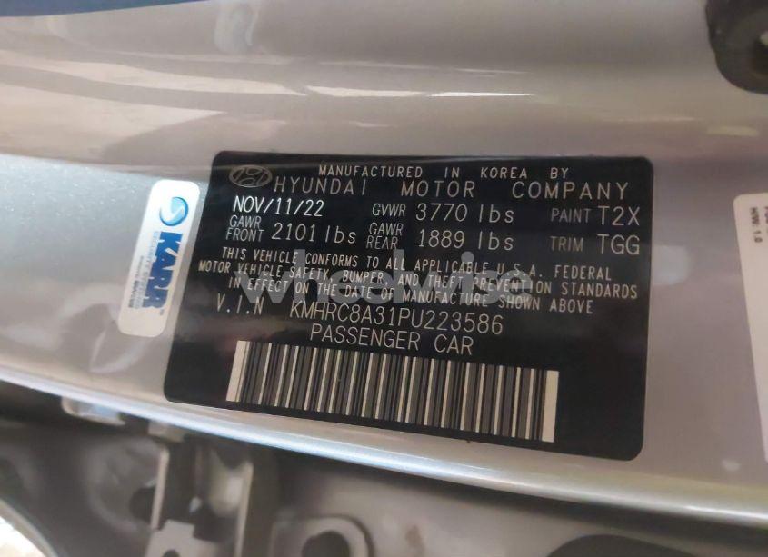 Photo 9 of 2023 Hyundai Venue SEL (VIN KMHRC8A31PU223586)