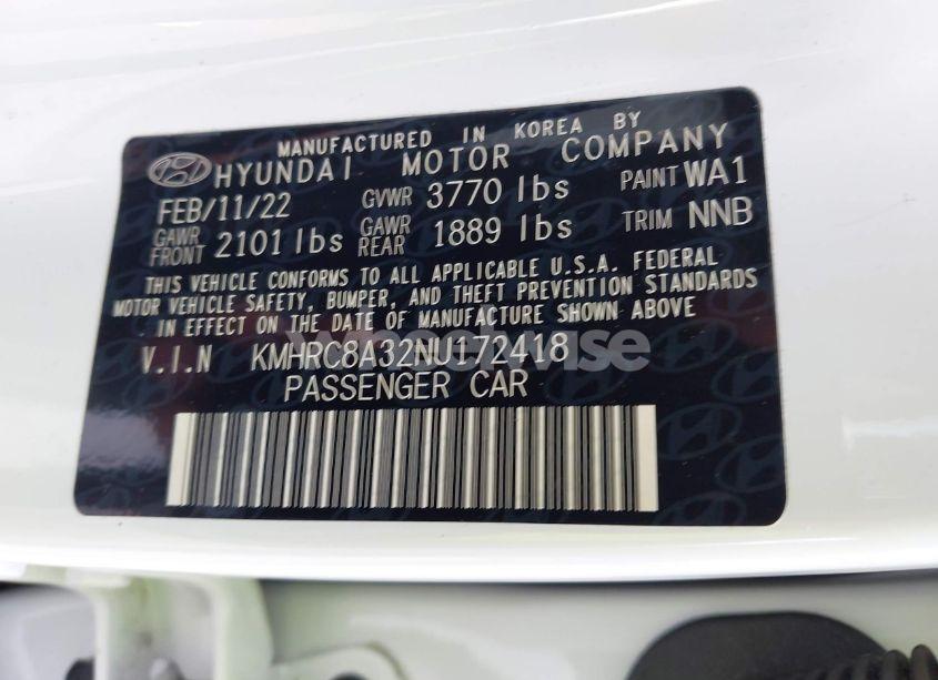 Photo 9 of 2022 Hyundai Venue LIMITED (VIN KMHRC8A32NU172418)