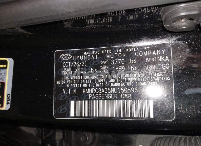 Photo 9 of 2022 Hyundai Venue SEL (VIN KMHRC8A35NU150896)