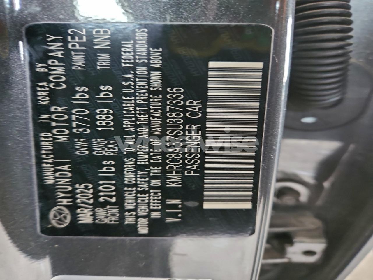 Photo 12 of 2025 HYUNDAI VENUE SEL (VIN KMHRC8A37SU387336)