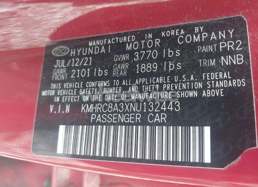 Photo 9 of 2022 Hyundai Venue SEL (VIN KMHRC8A3XNU132443)