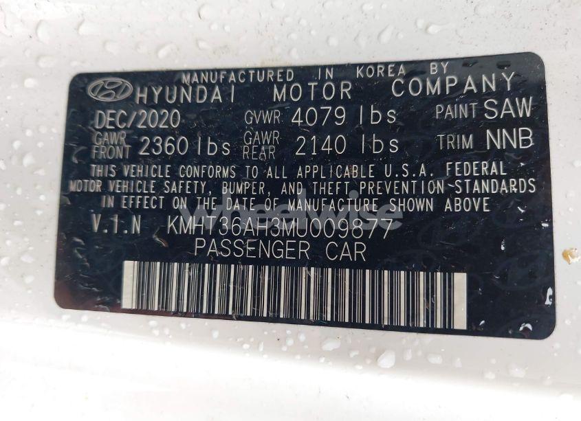 Photo 9 of 2021 Hyundai Veloster N (VIN KMHT36AH3MU009877)