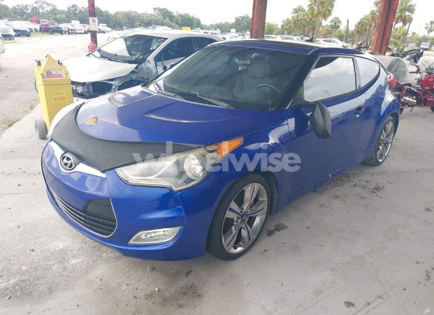 Photo 2 of 2012 Hyundai Veloster BASE W/GRAY (VIN KMHTC6AD0CU034683)