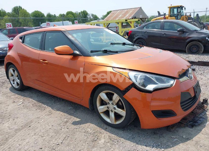 2012 Hyundai Veloster BASE W/BLACK (VIN KMHTC6AD0CU043402) main photo