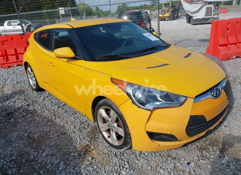2012 Hyundai Veloster BASE W/BLACK (VIN KMHTC6AD2CU079902) main photo
