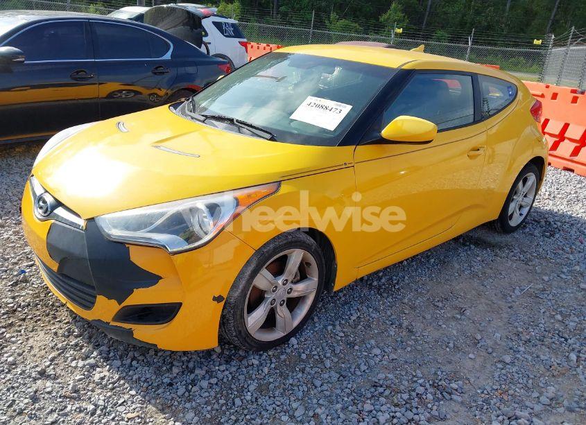 Photo 2 of 2012 Hyundai Veloster BASE W/BLACK (VIN KMHTC6AD2CU079902)