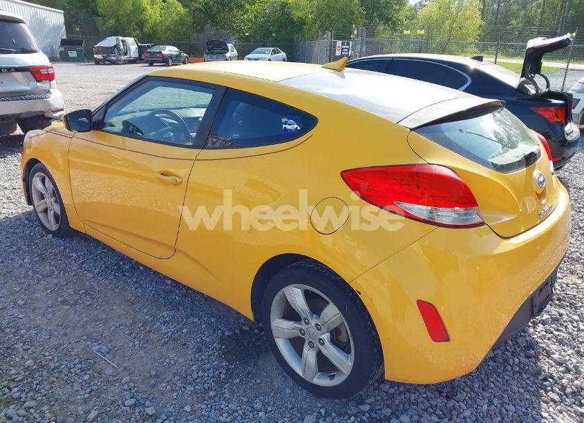 Photo 3 of 2012 Hyundai Veloster BASE W/BLACK (VIN KMHTC6AD2CU079902)