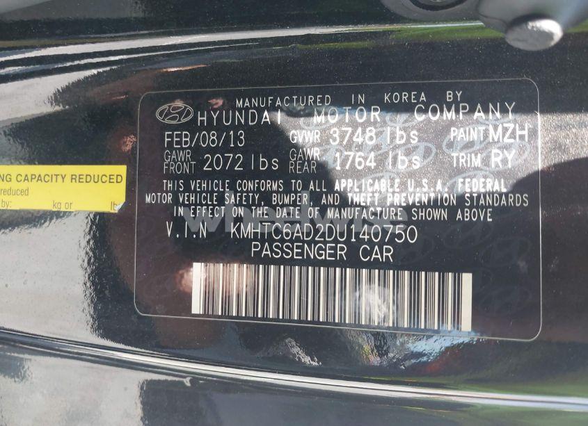 Photo 9 of 2013 Hyundai Veloster (VIN KMHTC6AD2DU140750)