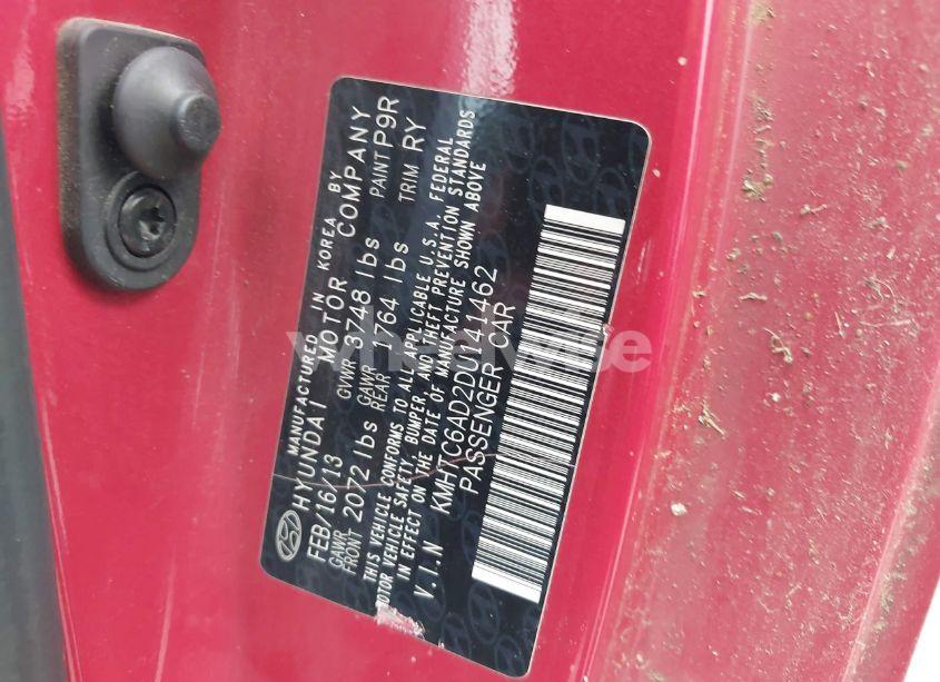 Photo 9 of 2013 Hyundai Veloster BASE W/BLACK (VIN KMHTC6AD2DU141462)