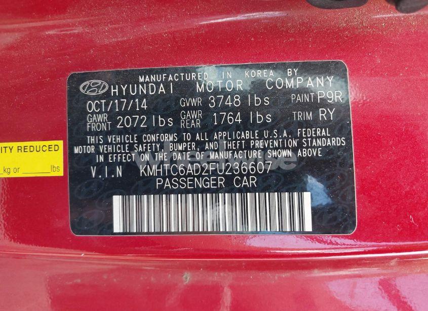 Photo 9 of 2015 Hyundai Veloster (VIN KMHTC6AD2FU236607)