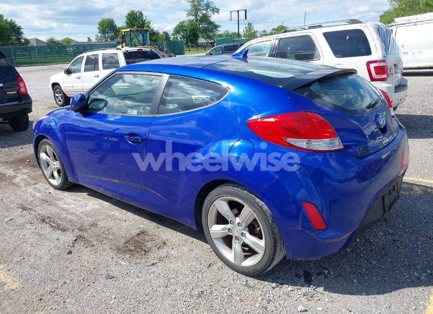 Photo 3 of 2012 Hyundai Veloster BASE W/GRAY (VIN KMHTC6AD3CU074501)