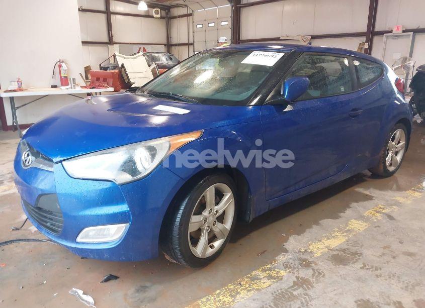 Photo 2 of 2012 Hyundai Veloster BASE W/GRAY (VIN KMHTC6AD4CU031950)