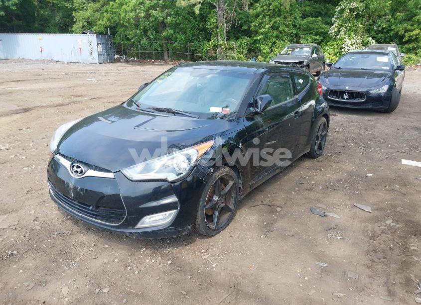 Photo 2 of 2012 Hyundai Veloster BASE W/GRAY (VIN KMHTC6AD4CU047582)