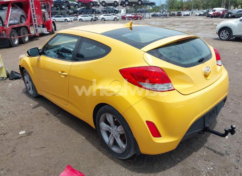 Photo 3 of 2012 Hyundai Veloster BASE W/BLACK (VIN KMHTC6AD5CU046702)