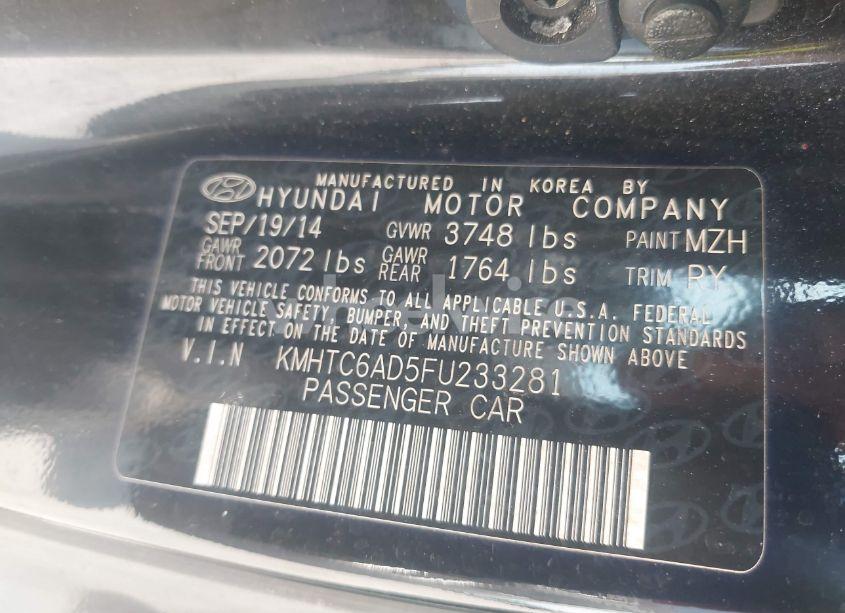 Photo 9 of 2015 Hyundai Veloster (VIN KMHTC6AD5FU233281)