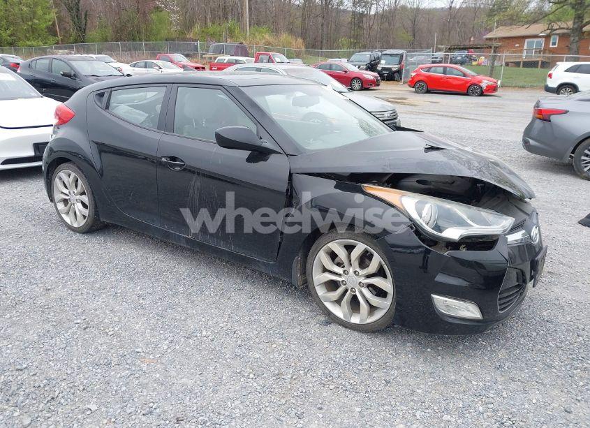 2012 Hyundai Veloster BASE W/GRAY (VIN KMHTC6AD6CU054422) main photo