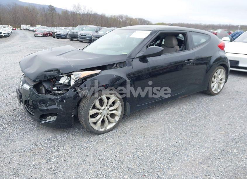 Photo 2 of 2012 Hyundai Veloster BASE W/GRAY (VIN KMHTC6AD6CU054422)