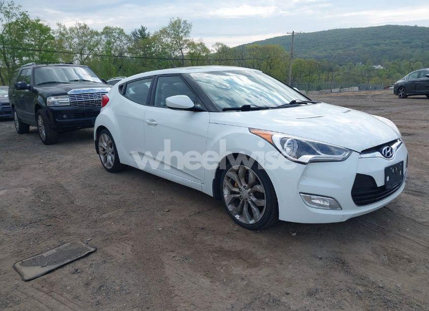 2012 Hyundai Veloster BASE W/GRAY (VIN KMHTC6AD6CU063301) main photo