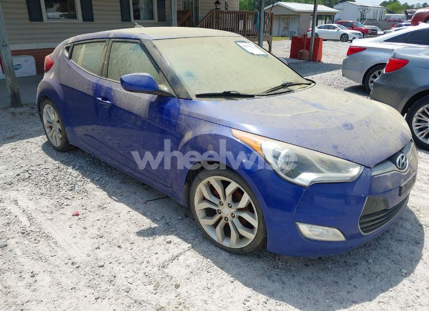 2012 Hyundai Veloster BASE W/GRAY (VIN KMHTC6AD7CU050444) main photo