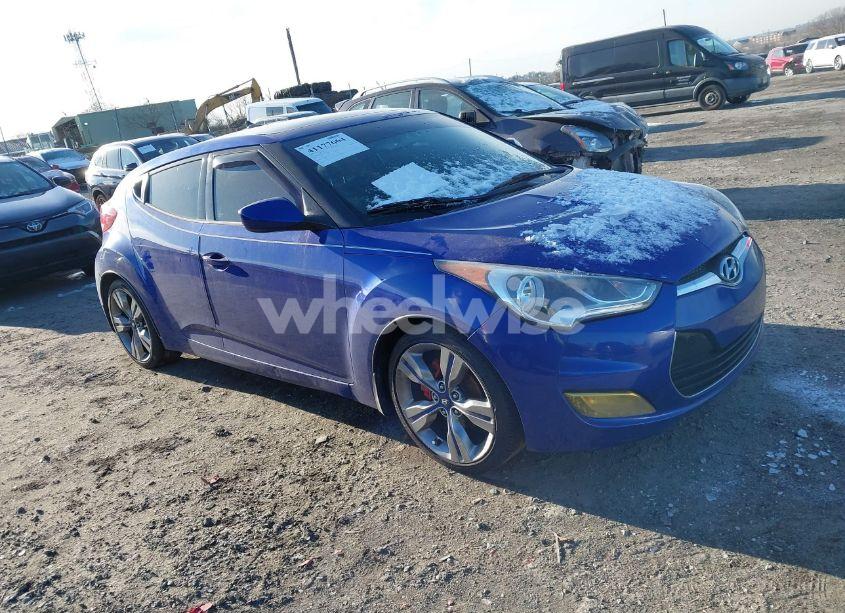 2012 Hyundai Veloster BLACK INT (VIN KMHTC6AD7CU051545) main photo