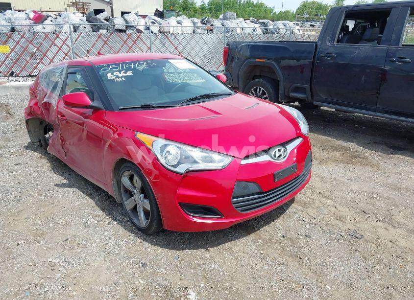 2012 Hyundai Veloster BASE W/GRAY (VIN KMHTC6AD8CU019848) main photo