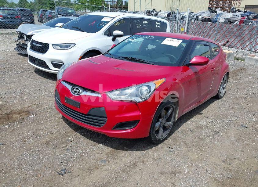 Photo 2 of 2012 Hyundai Veloster BASE W/GRAY (VIN KMHTC6AD8CU019848)