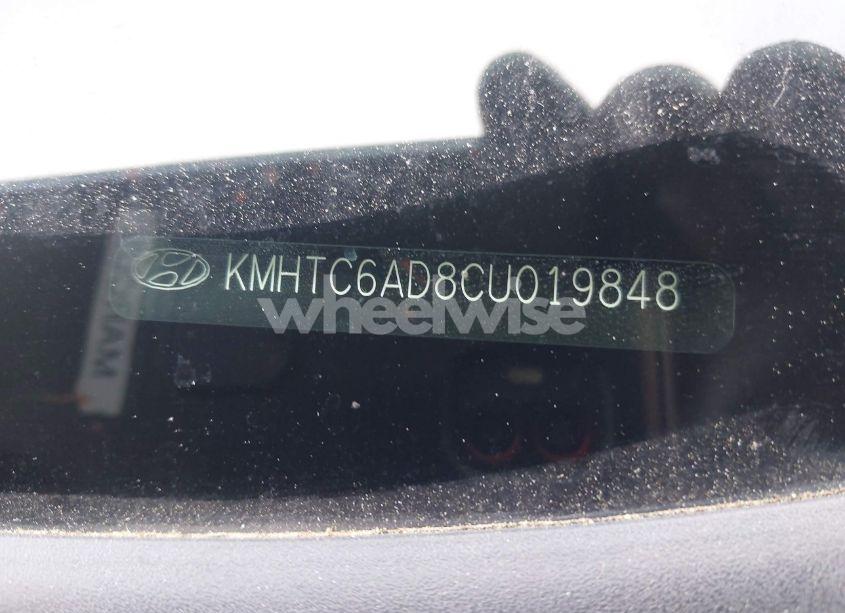 Photo 9 of 2012 Hyundai Veloster BASE W/GRAY (VIN KMHTC6AD8CU019848)