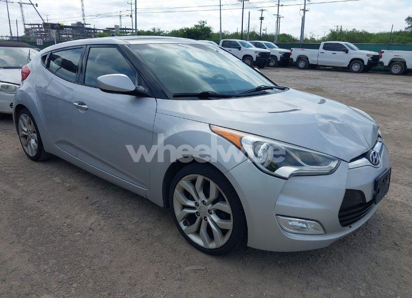 2012 Hyundai Veloster BASE W/BLACK (VIN KMHTC6AD8CU022989) main photo