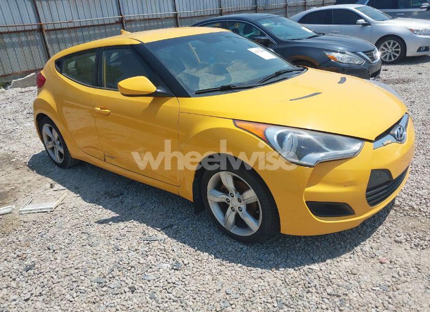2012 Hyundai Veloster BASE W/BLACK (VIN KMHTC6AD9CU074244) main photo