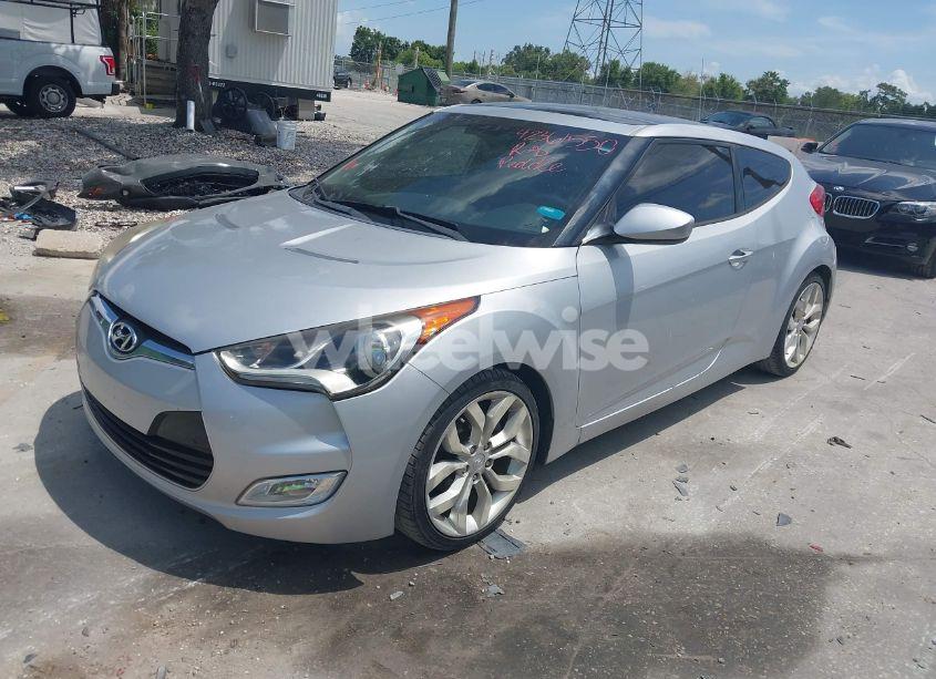 Photo 2 of 2012 Hyundai Veloster BASE W/BLACK (VIN KMHTC6ADXCU028115)