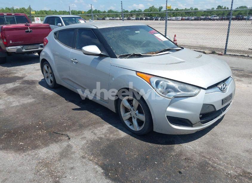 2012 Hyundai Veloster BASE W/BLACK (VIN KMHTC6ADXCU049918) main photo