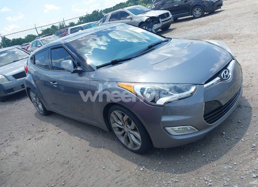 2012 Hyundai Veloster BASE W/BLACK (VIN KMHTC6ADXCU061325) main photo