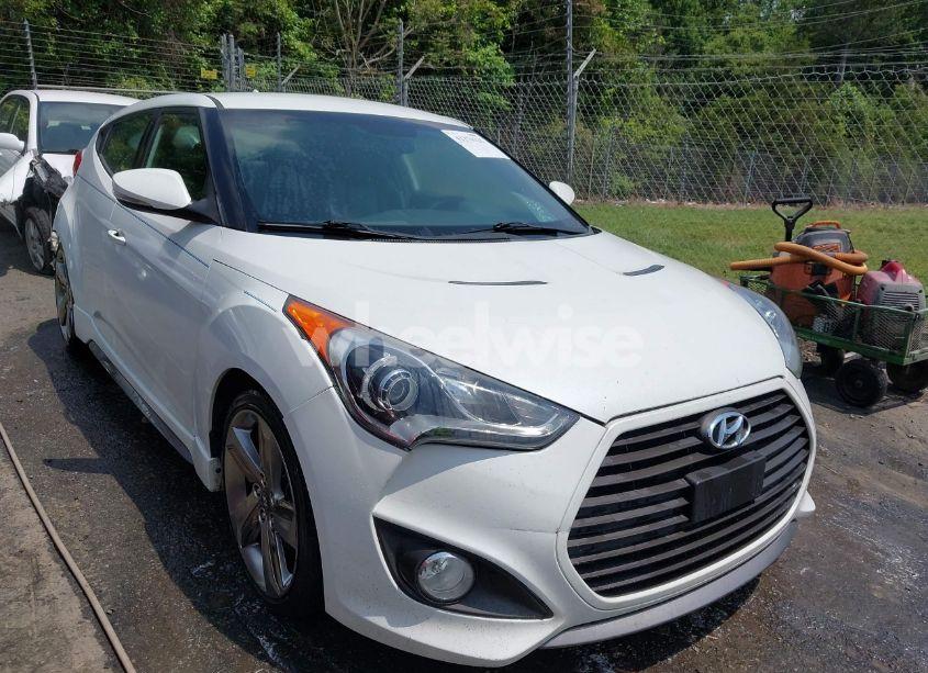 2013 Hyundai Veloster TURBO W/BLUE (VIN KMHTC6AE0DU137922) main photo
