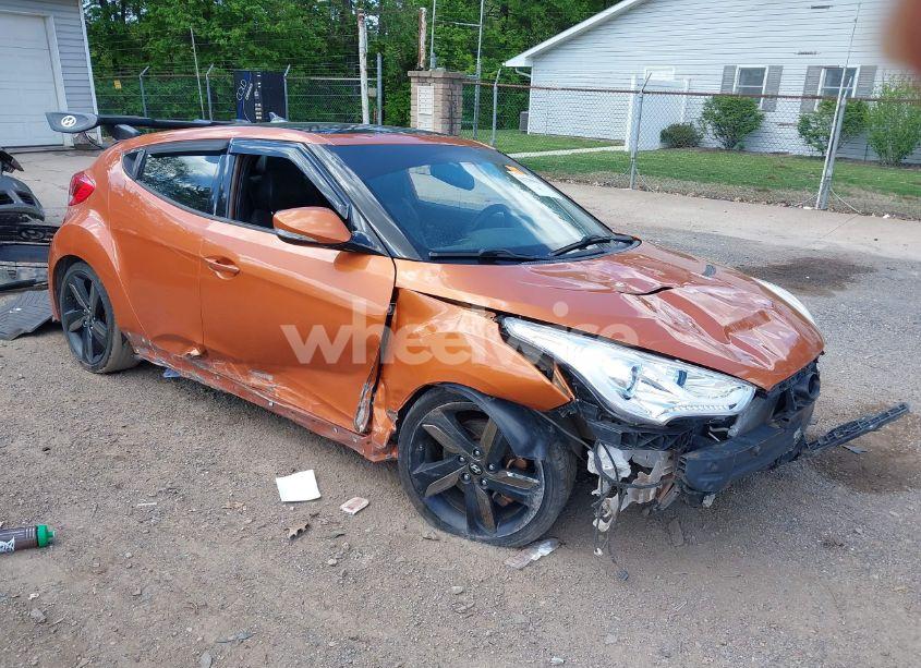 2013 Hyundai Veloster TURBO W/BLACK (VIN KMHTC6AE1DU101236) main photo