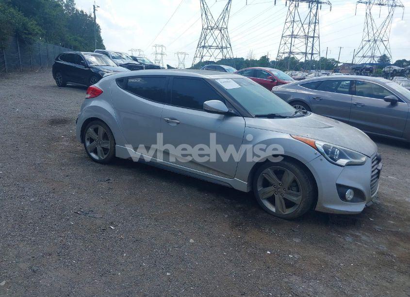 2013 Hyundai Veloster TURBO W/BLUE (VIN KMHTC6AE1DU177023) main photo