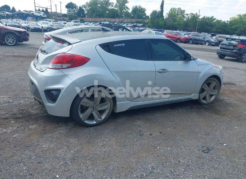 Photo 4 of 2013 Hyundai Veloster TURBO W/BLUE (VIN KMHTC6AE1DU177023)