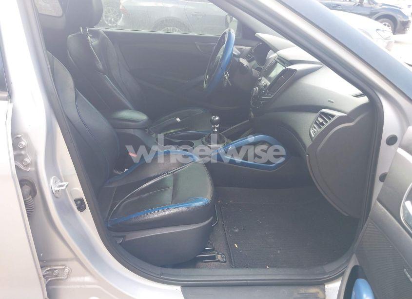 Photo 5 of 2013 Hyundai Veloster TURBO W/BLUE (VIN KMHTC6AE1DU177023)
