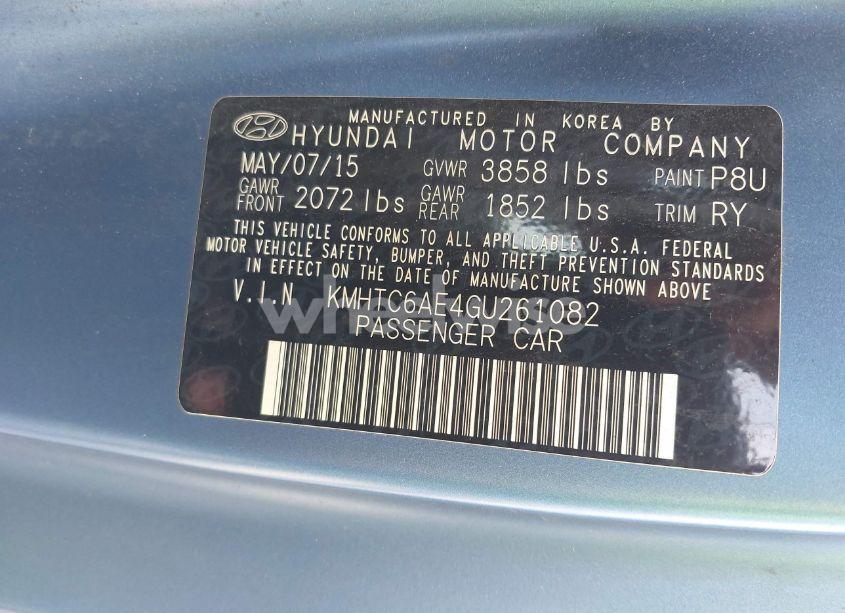 Photo 9 of 2016 Hyundai Veloster TURBO RALLY EDITION (VIN KMHTC6AE4GU261082)