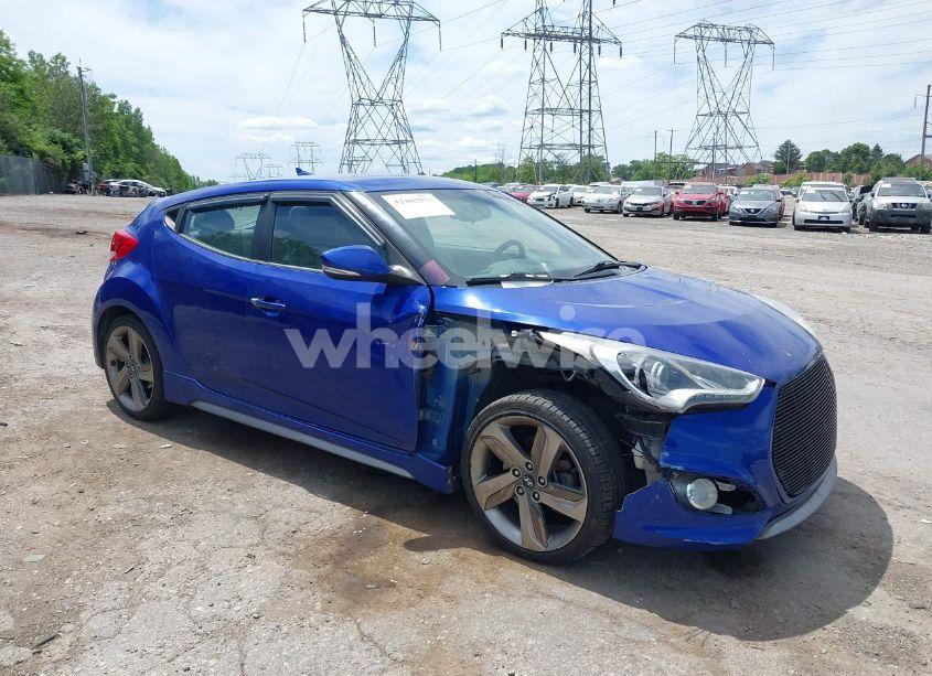 2013 Hyundai Veloster TURBO W/BLACK (VIN KMHTC6AE5DU095540) main photo