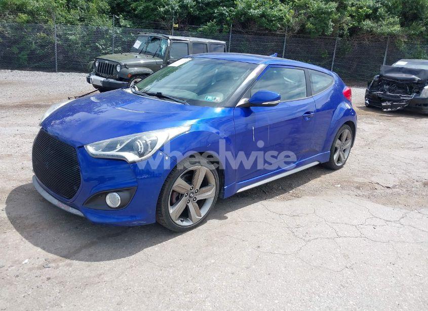 Photo 2 of 2013 Hyundai Veloster TURBO W/BLACK (VIN KMHTC6AE5DU095540)
