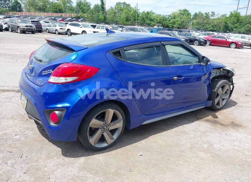 Photo 4 of 2013 Hyundai Veloster TURBO W/BLACK (VIN KMHTC6AE5DU095540)